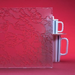 Ornamentglas DELTA MAT CLEAR